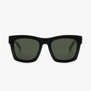 Electric Crasher Sunglasses - Gloss Black, Grey Lenses, 53mm